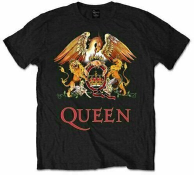 T-Shirt Queen T-Shirt Classic Crest Male Black XL - 1