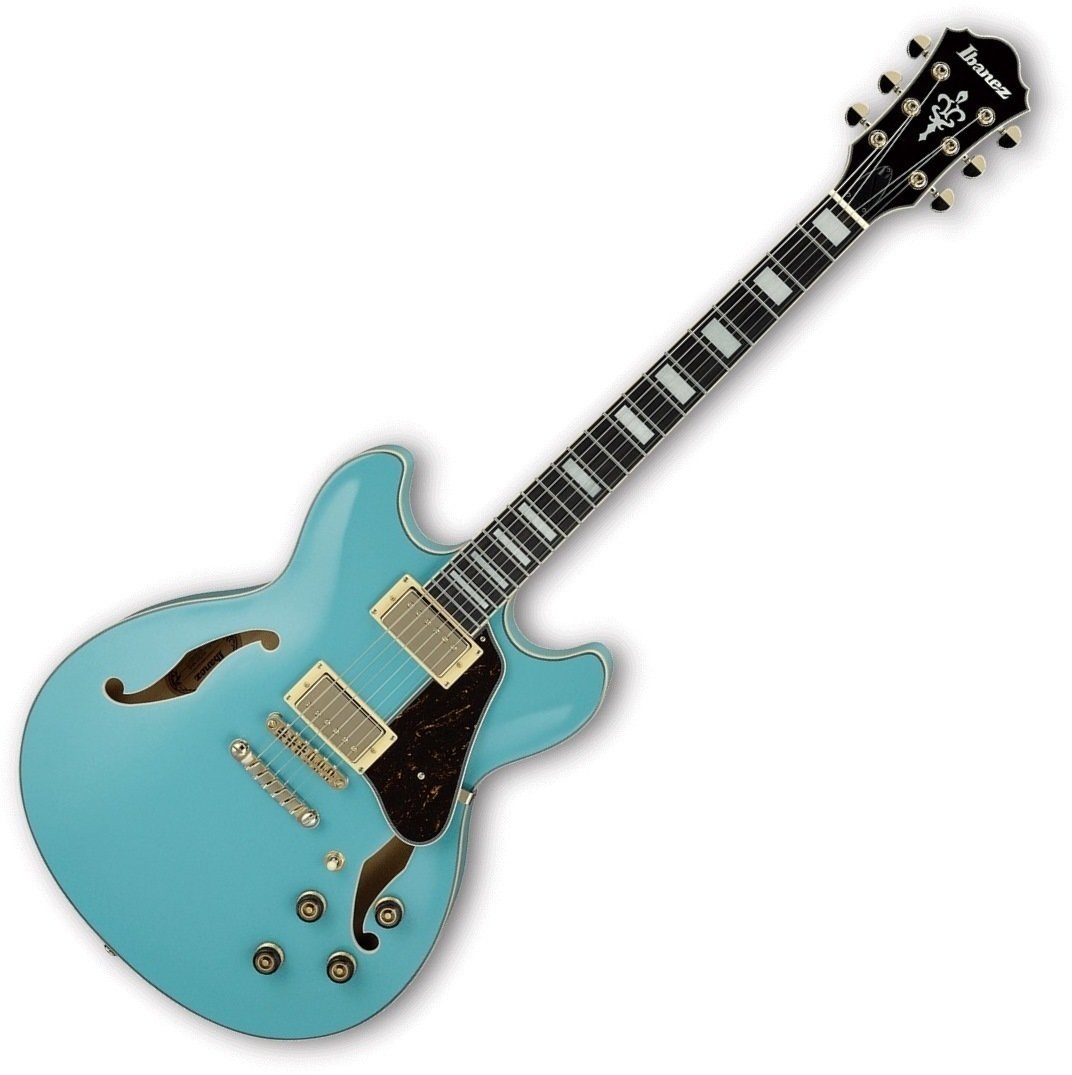 Halbresonanz-Gitarre Ibanez AS73G-MTB Mint Blue