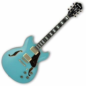 Halbresonanz-Gitarre Ibanez AS73G-MTB Mint Blue - 1