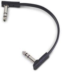 Cable de conexión RockBoard Flat TRS Negro/Angulado - Angulado