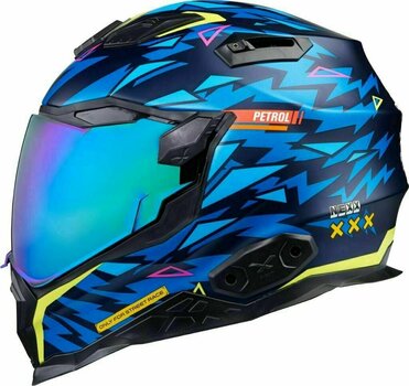 Helm Nexx X.WST 2 Rockcity Blue/Neon MT L Helm - 1