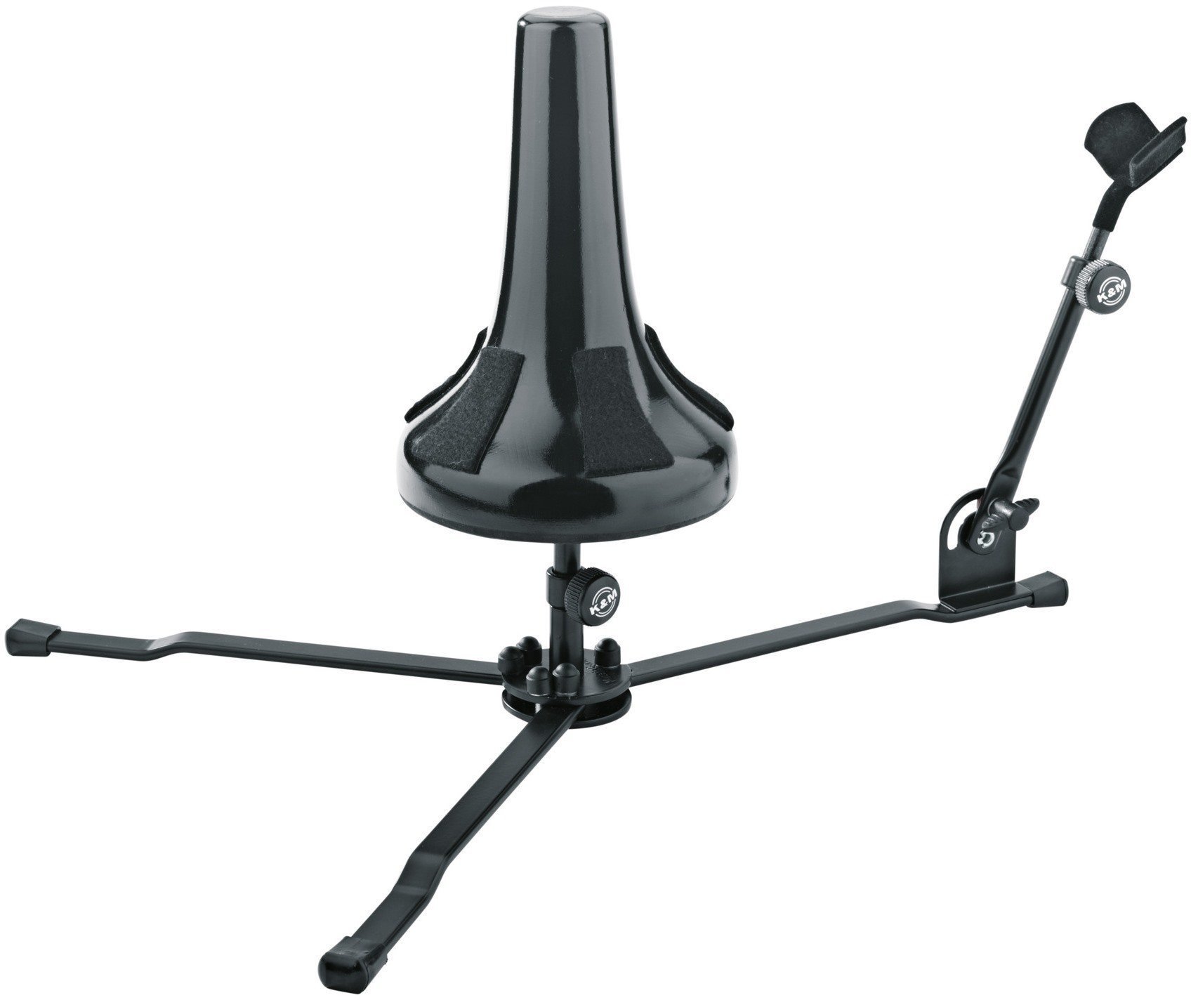 Pučiamųjų instrumentų stovas Konig & Meyer 151/4 French Horn Stand Black