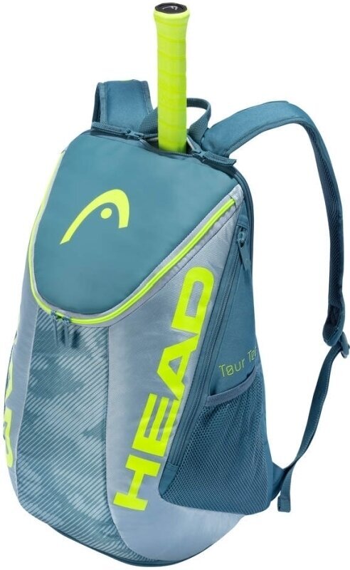 Tenisz táska Head Tour Team 2 Grey/Neon Yellow Tenisz táska