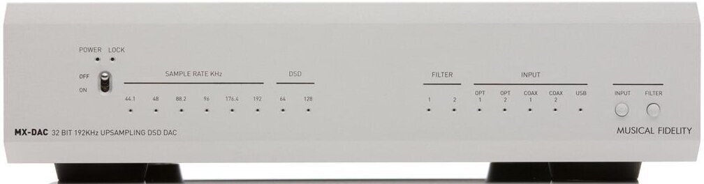 Hi-Fi DAC- och ADC-gränssnitt Musical Fidelity MX DAC Silver