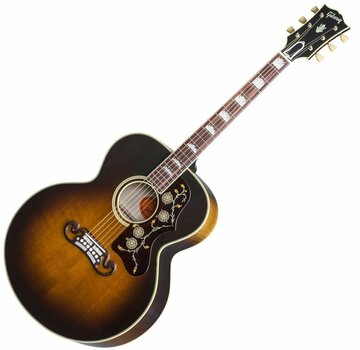 Jumbo elektro-akoestische gitaar Gibson SJ-200 Vintage Sunburst - 1