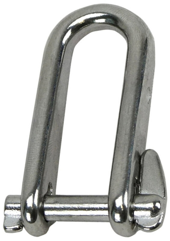 Boat Shackle Osculati D - Shackle w. captive locking pin Stainless Steel 5 mm