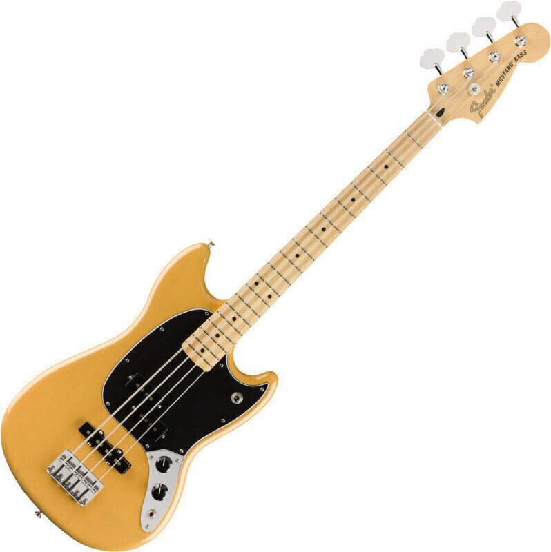 4-string Bassguitar Fender Player Mustang Bass PJ MN LE Butterscotch Blonde