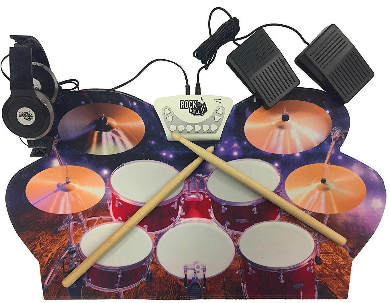 Compact Electronic Drums Mukikim Rock and Roll It Drum LIVE! (Just unboxed)