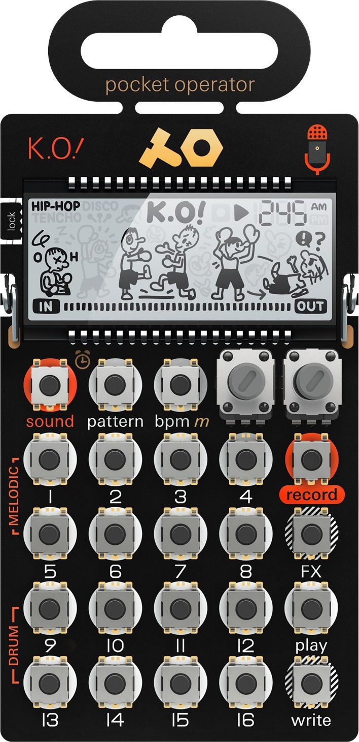 Zak synthesizer Teenage Engineering PO-33 Pocket Operator K.O!