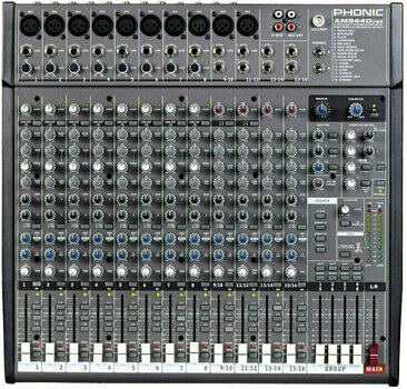 Table de mixage analogique Phonic AM844D USB - 1