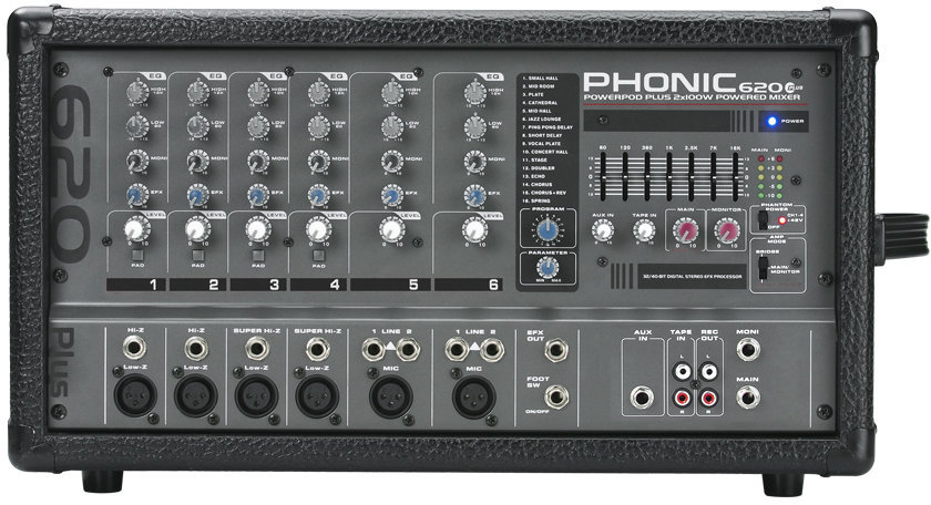 Mixer cu amplificare Phonic Powerpod 620 Plus