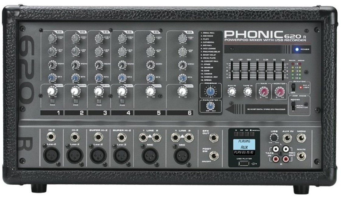 Tables de mixage amplifiée Phonic Powerpod 620R