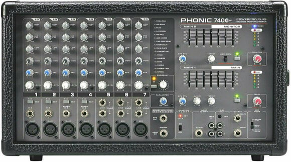 Tables de mixage amplifiée Phonic Powerpod 740 Plus Tables de mixage amplifiée - 1
