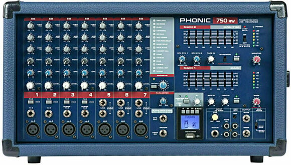 Tables de mixage amplifiée Phonic Powerpod 750RW Tables de mixage amplifiée - 1