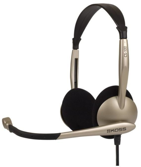 Headset voor kantoor KOSS CS100 Zwart
