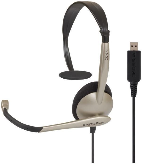Headset voor kantoor KOSS CS95 USB Zwart