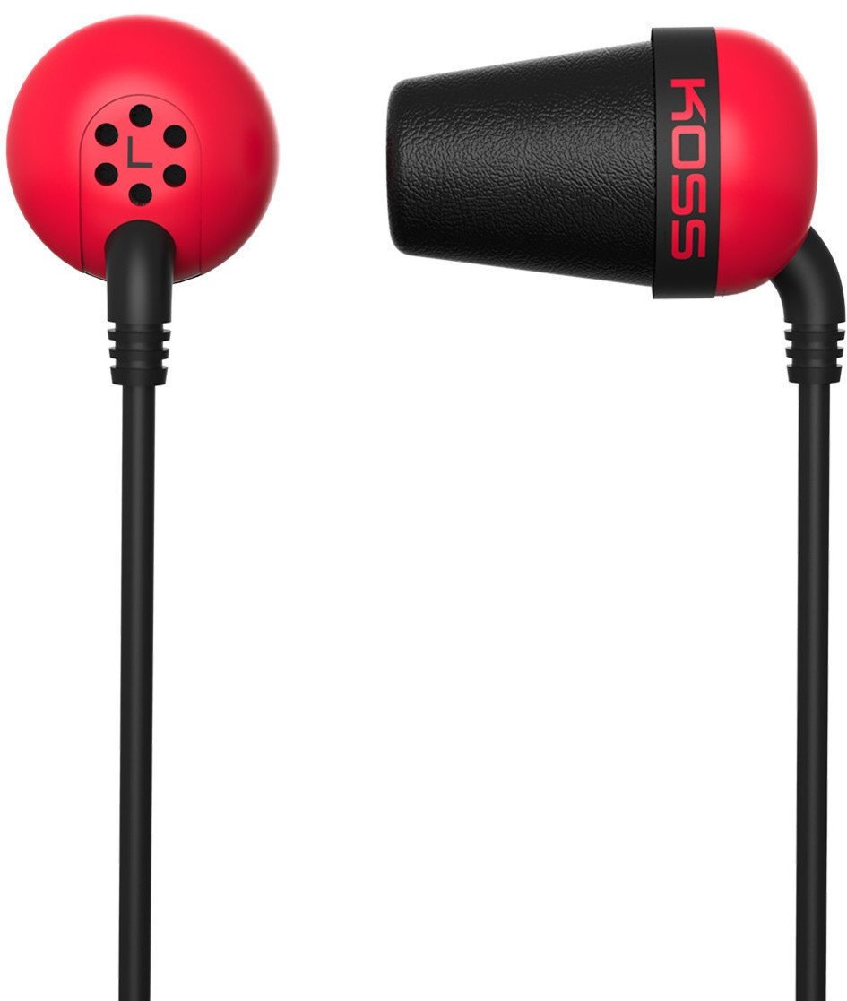 In-Ear Headphones KOSS The Plug Red