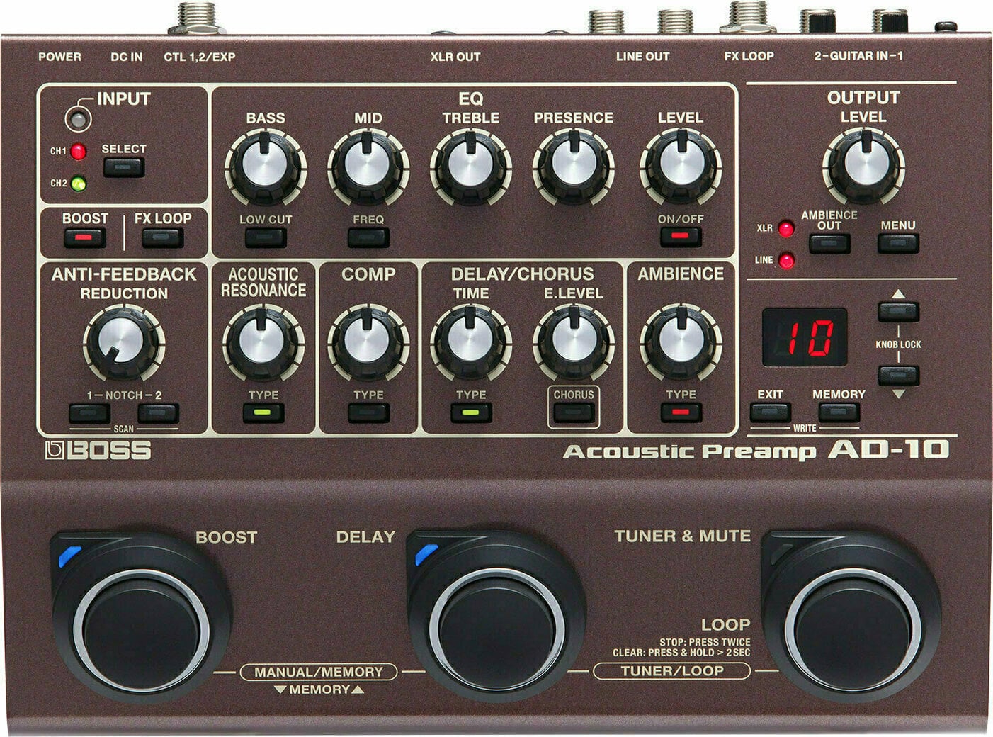 ギター BOSS AD-10 Boss AD-10 Multi-efect de chitară - Muziker