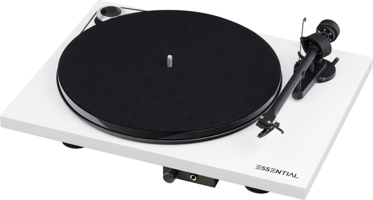 Tourne-disque Pro-Ject Essential III HP OM 10 High Gloss White