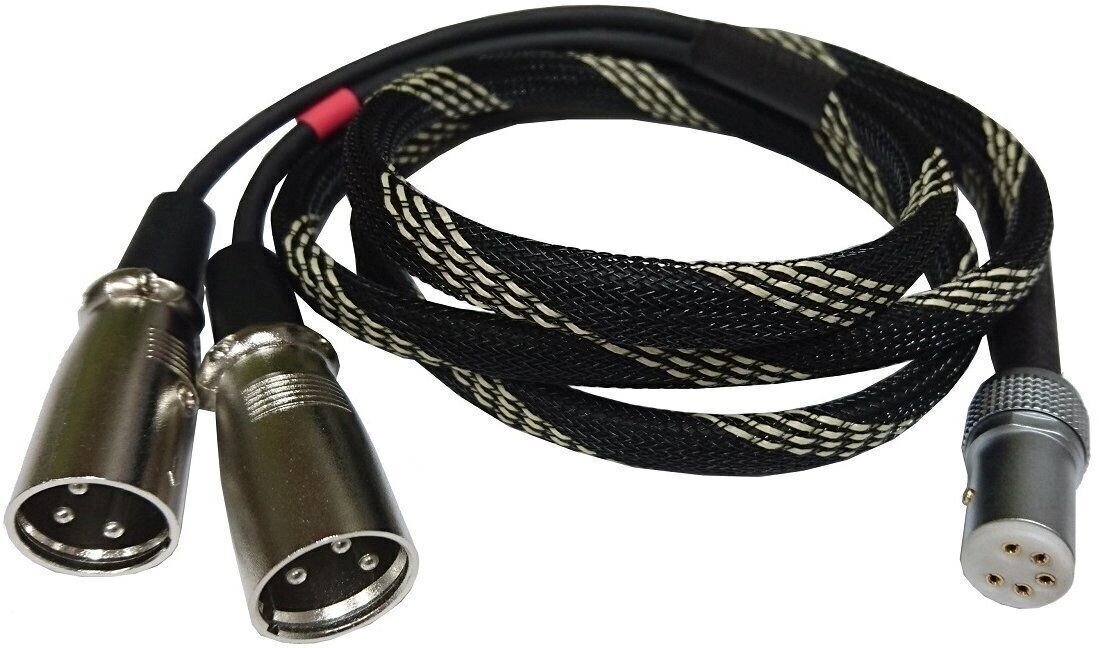 Hi-Fi audiokaapeli Pro-Ject Connect-It Phono 5P XLR SI 185 M 1,85 m Musta Hi-Fi audiokaapeli