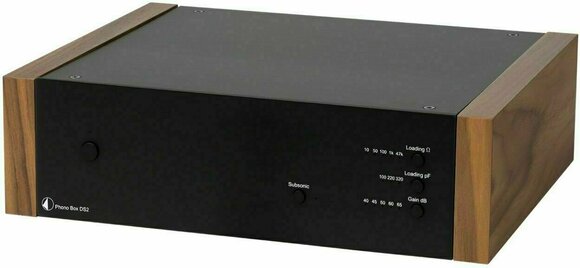 Preamplificador de gramófono Hi-Fi Pro-Ject Phono Box DS2 Black/Walnut - 1
