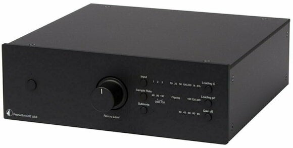 Hi-Fi Przedwzmacniacz gramofonowy Pro-Ject Phono Box DS2 USB Czarny - 1