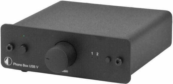 Platenspeler-voorversterker Pro-Ject Phono Box USB V Black - 1