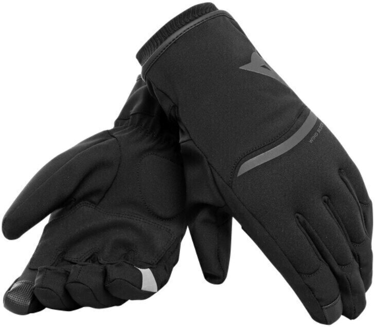 Γάντια Μηχανής Textile Dainese Plaza 2 D-Dry Μαύρο M Γάντια Μηχανής Textile