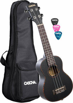Koncertné ukulele Cascha HH 2300 Premium Koncertné ukulele Čierna - 1