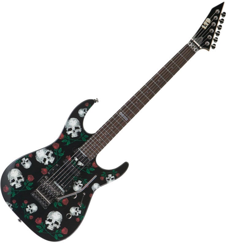 ESP LTD スカルローズ　M-200SR エレキギター ESP LTD M200SR Skull & Roses w/OHSC
