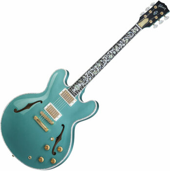 Halvakustisk gitarr Gibson ES-335 Ultima Inverness Green - 1