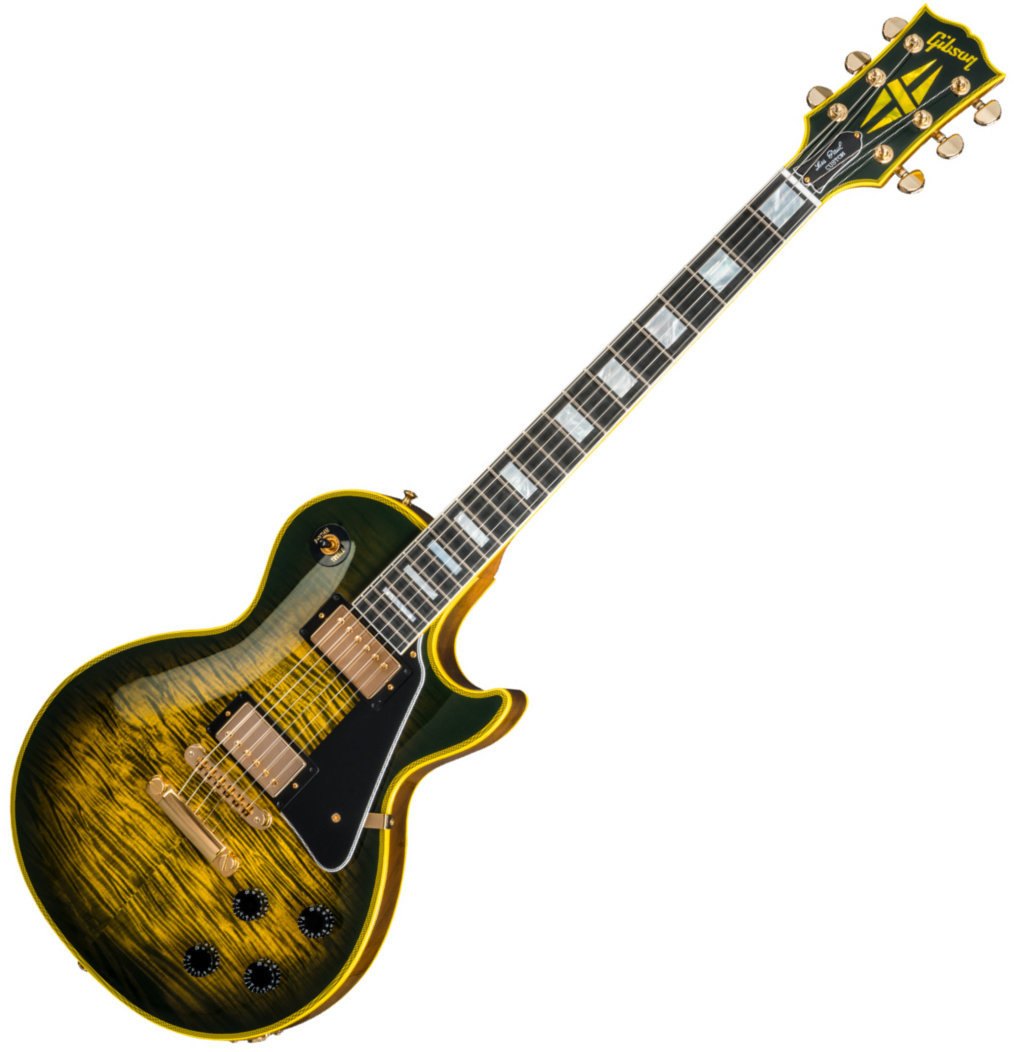 Guitare électrique Gibson Les Paul Custom Figured Top Yellow Widow