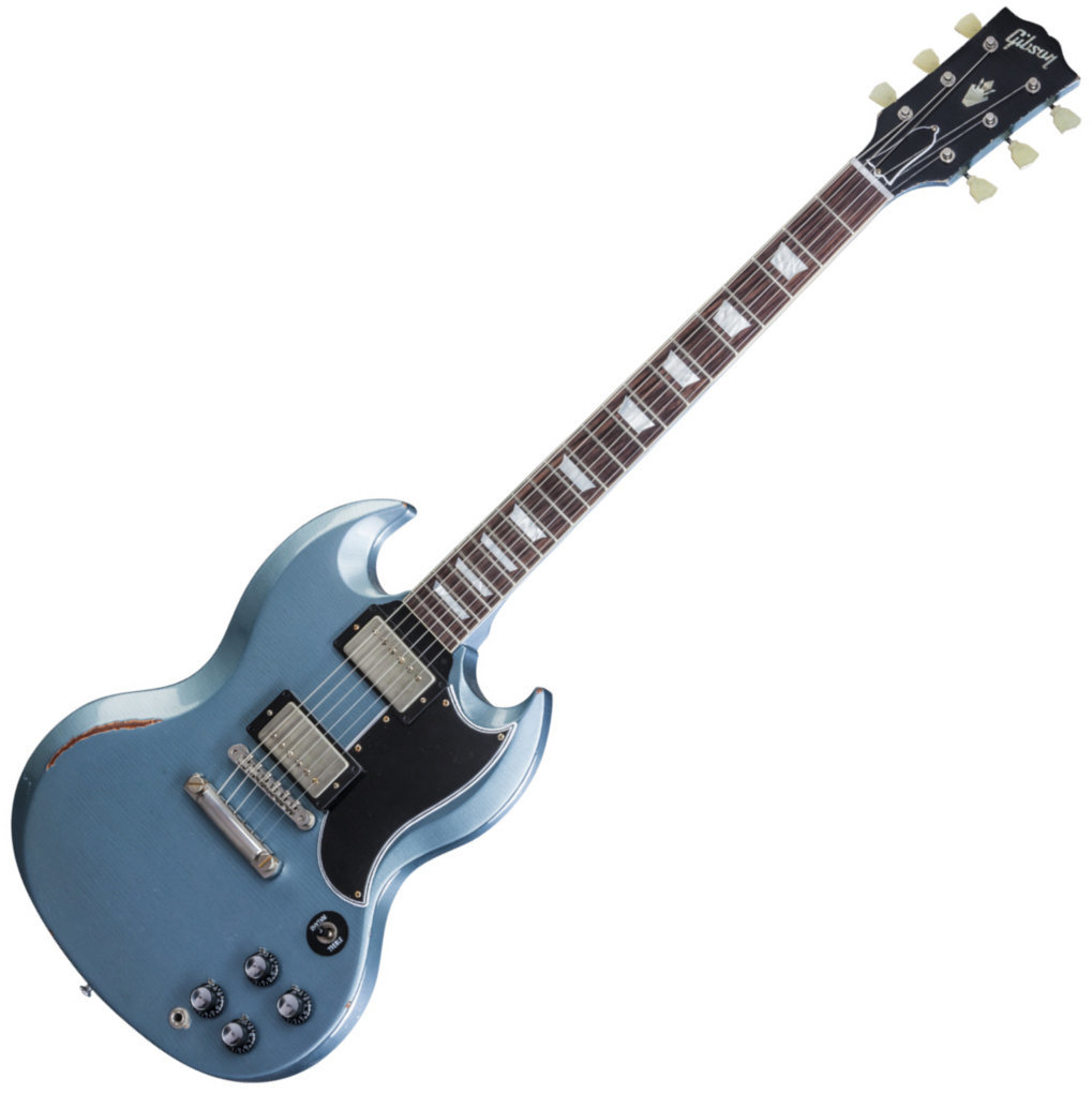 Električna gitara Gibson Heavy Aged SG Standard Antique Pelham Blue