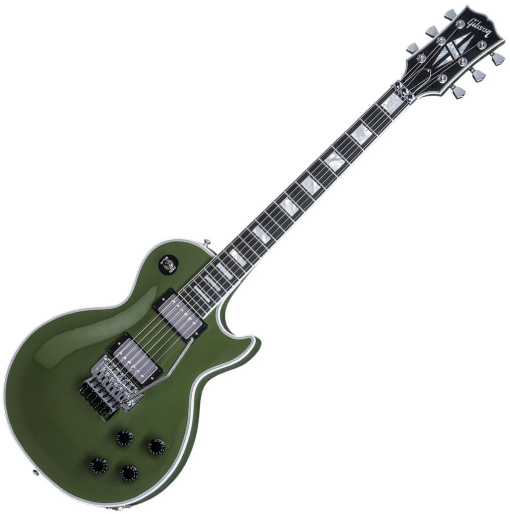 Chitară electrică Gibson Modern Les Paul Axcess Custom with Floyd Rose Olive Grab
