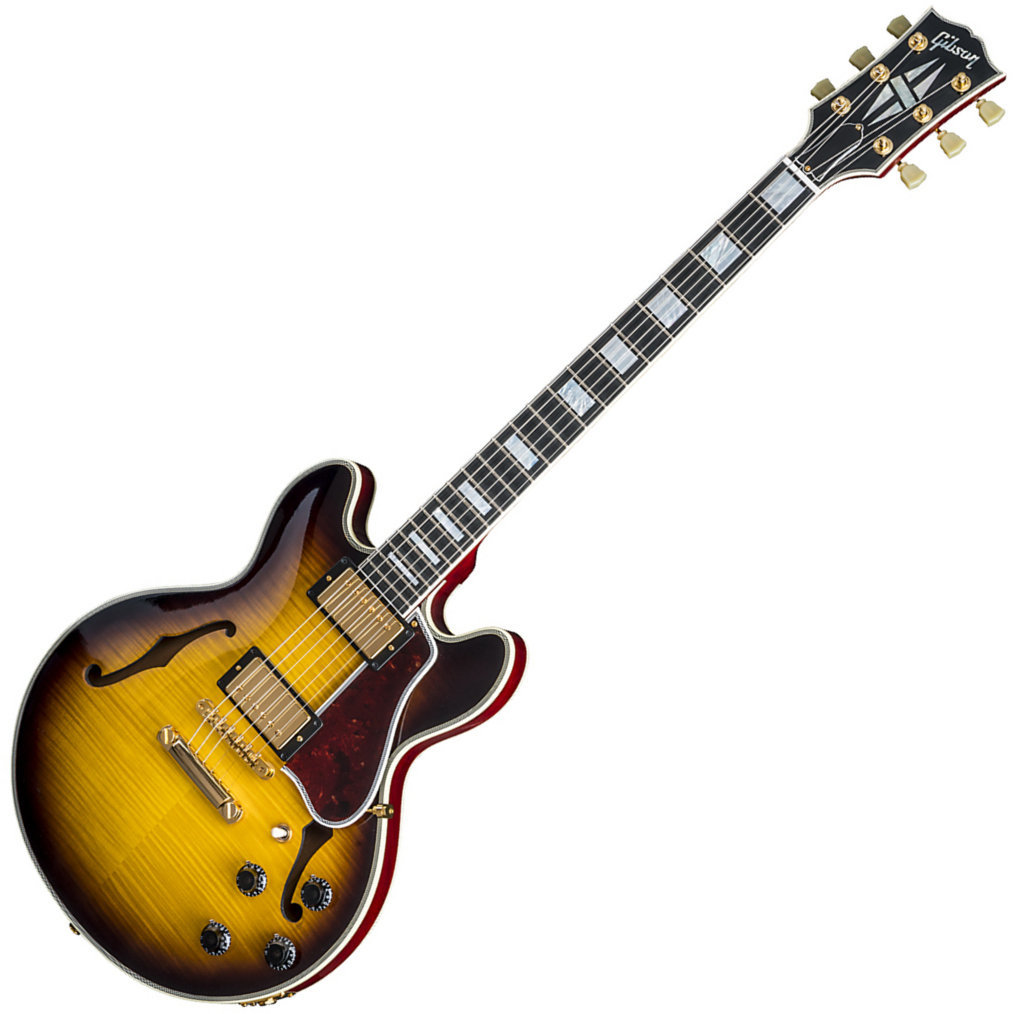 Halvakustisk gitarr Gibson CS-356 Vintage Sunburst