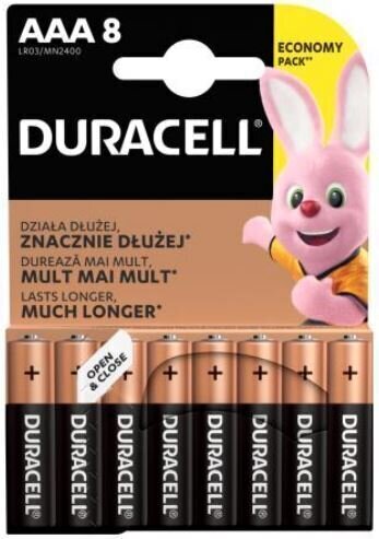 AAA batérie Duracell Basic 8