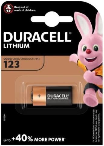 Batérie Duracell CR123A