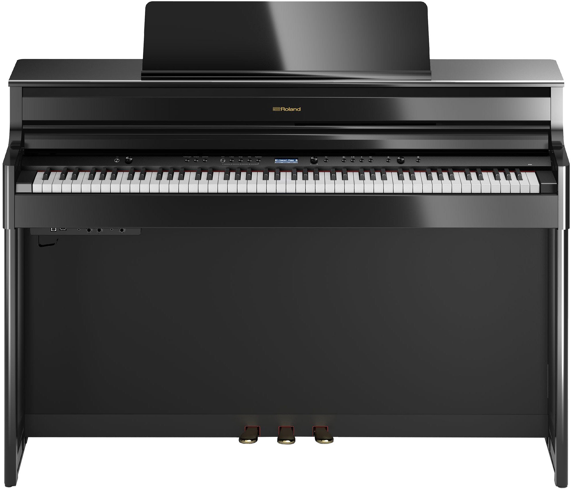 Roland HP 704 Polished Ebony Digital Piano - Muziker
