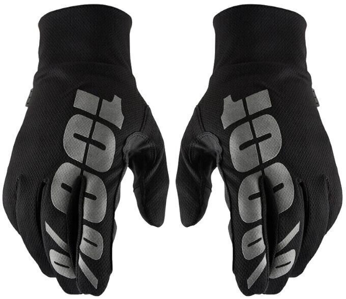 Kesztyű kerékpározáshoz 100% Hydromatic Gloves Black M Kesztyű kerékpározáshoz