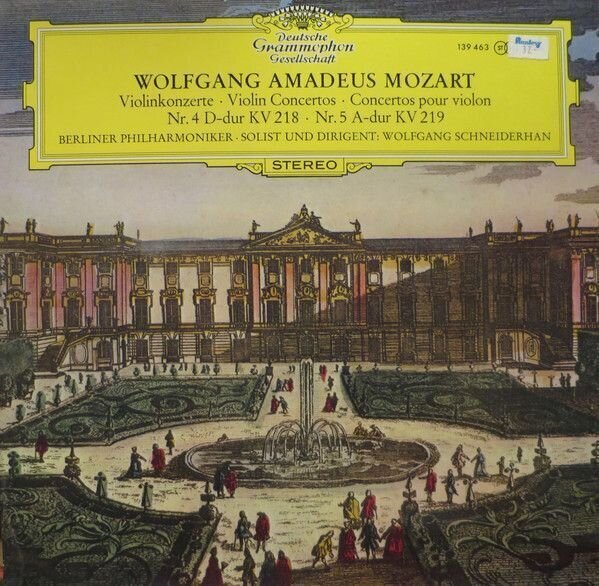 Schallplatte W.A. Mozart - Violinkonzerte No 4 & No 5 (LP)
