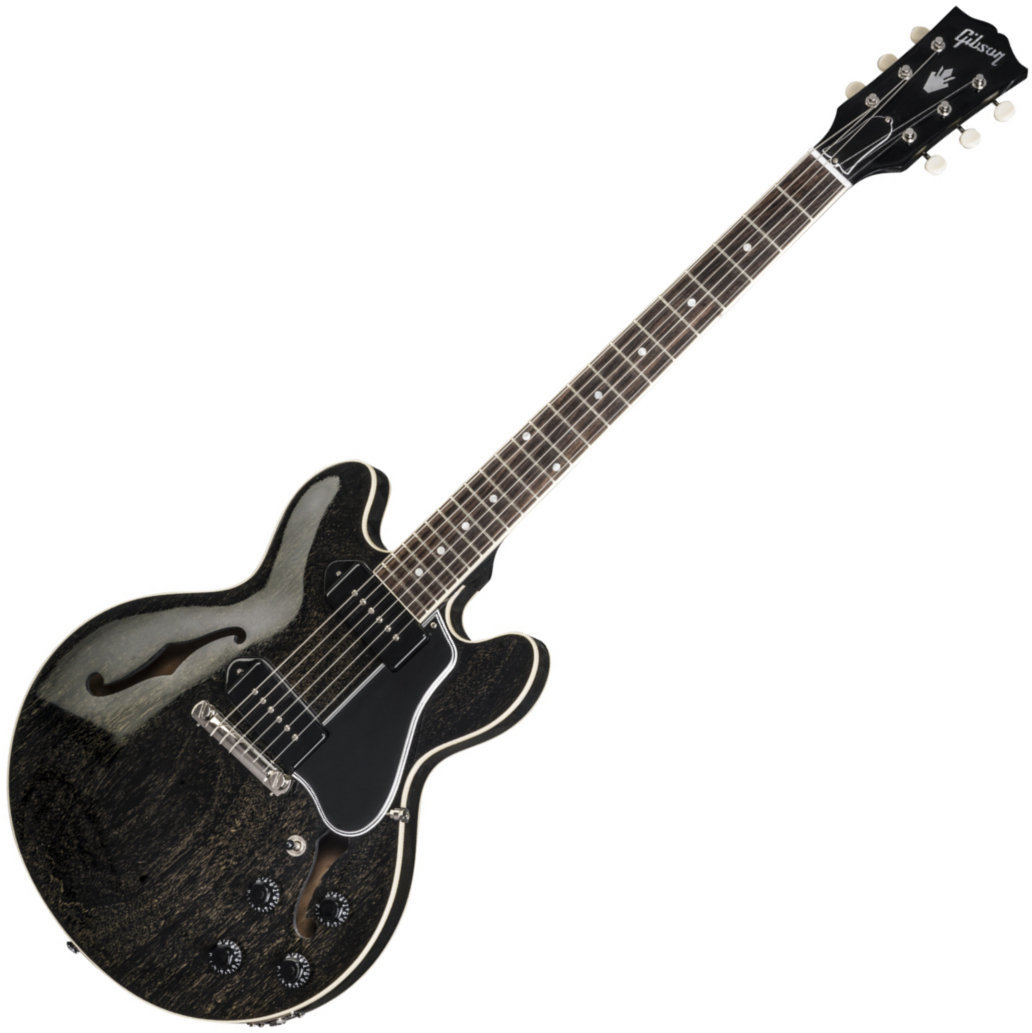 Halvakustisk gitarr Gibson CS-336 Mahogany TV Black Gold