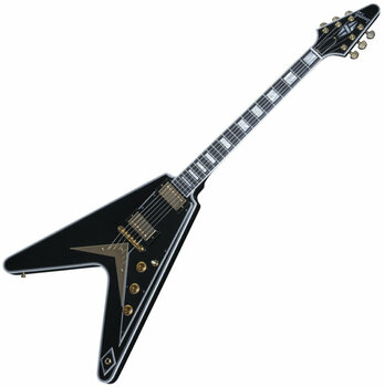 Elektrisk guitar Gibson Flying V Custom Ebony - 1