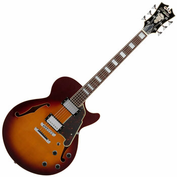 Guitare semi-acoustique D'Angelico Premier SS Kurt Rosenwinkel Honey Burst - 1