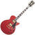 Semi-Acoustic Guitar D'Angelico Deluxe SS Stop-bar Matte Cherry