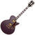 Semi-Acoustic Guitar D'Angelico Deluxe SS Stop-bar Matte Plum