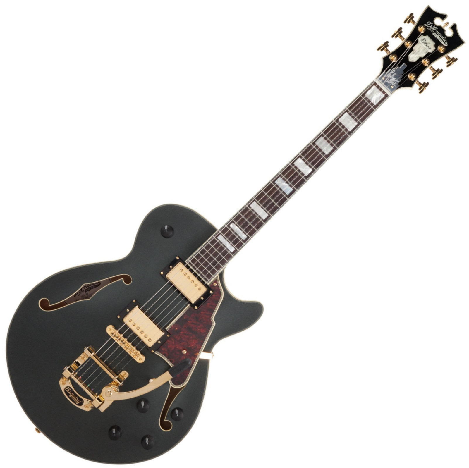 Semi-akoestische gitaar D'Angelico Deluxe SS Bob Weir Signature Matte Stone