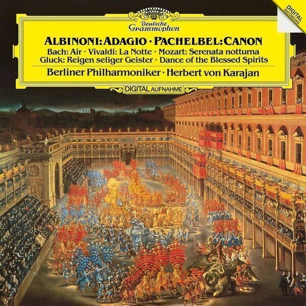 Disco in vinile Herbert von Karajan Albinoni Vivaldi Bach Pachelbel (LP)