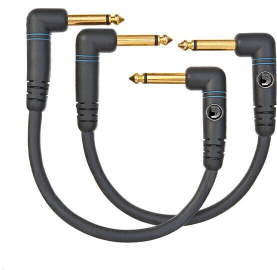 Cable adaptador/parche D'Addario Planet Waves PW-PRA-205 Negro 15 cm Angulado - Angulado Cable adaptador/parche