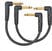 Adapter/Patch Cable D'Addario Planet Waves PW-PRA-205 Black 15 cm Angled - Angled