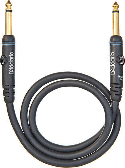 Kabel rozgałęziacz, Patch kabel D'Addario Planet Waves PW-PC-01 Czarny 30 cm Prosty - Prosty